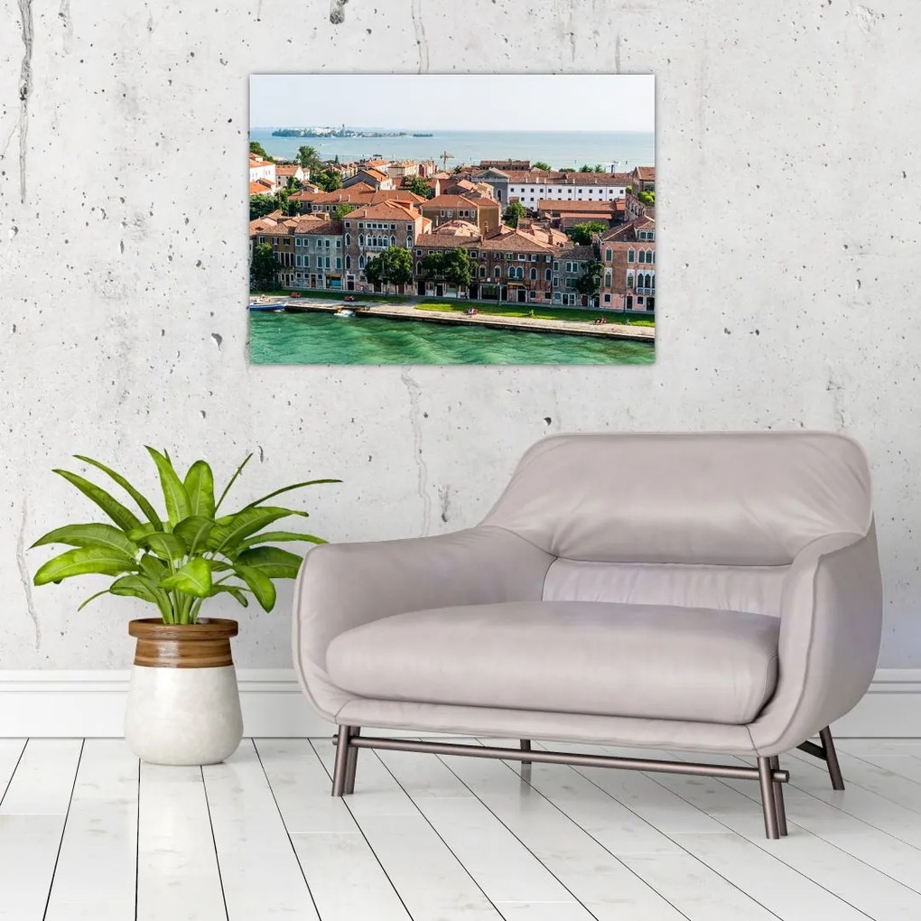 Tablou - Vedere aeriană a orașului (70x50 cm)