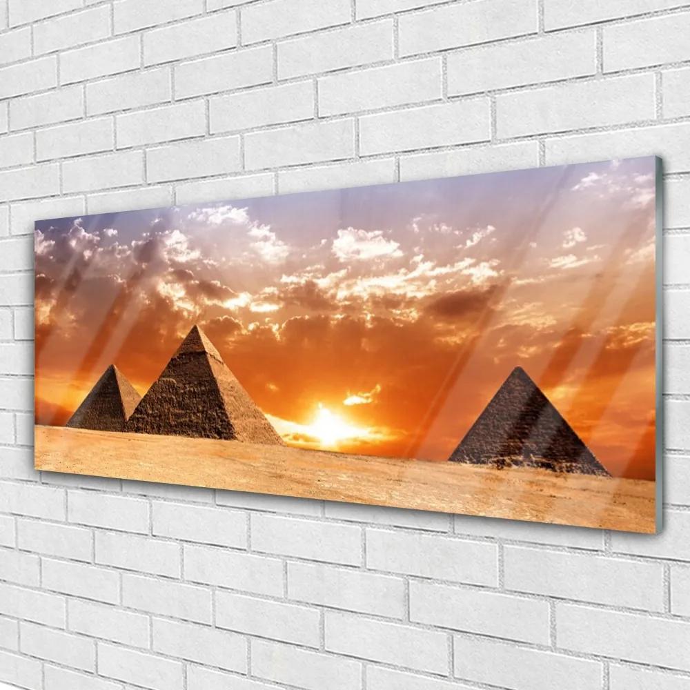 Tablouri acrilice Piramidele Peisaj Galben