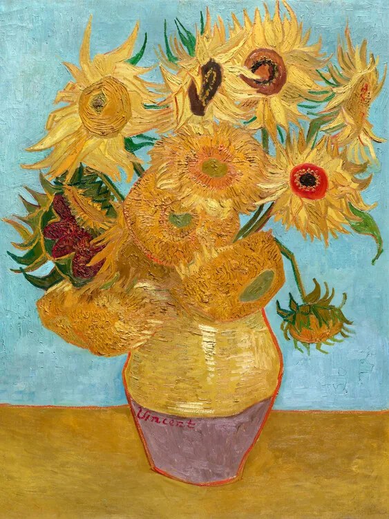 Reproducere Vase with Twelve Sunflowers, Vincent van Gogh