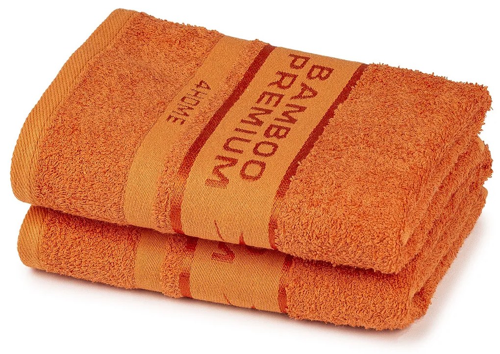 Prosop 4Home Bamboo Premium, portocaliu, 30 x 50 cm