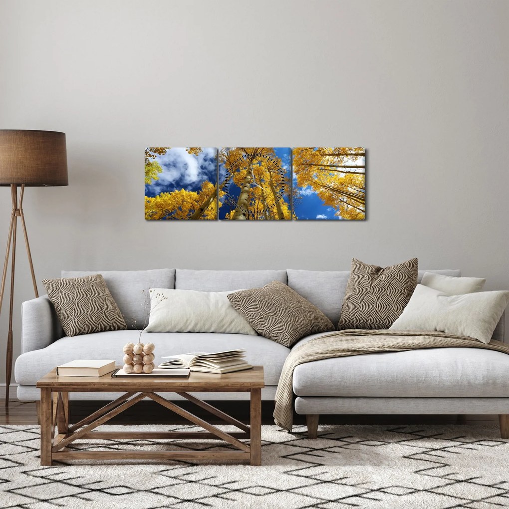 Tablou - Aspen (cu ceas) (90x30 cm)