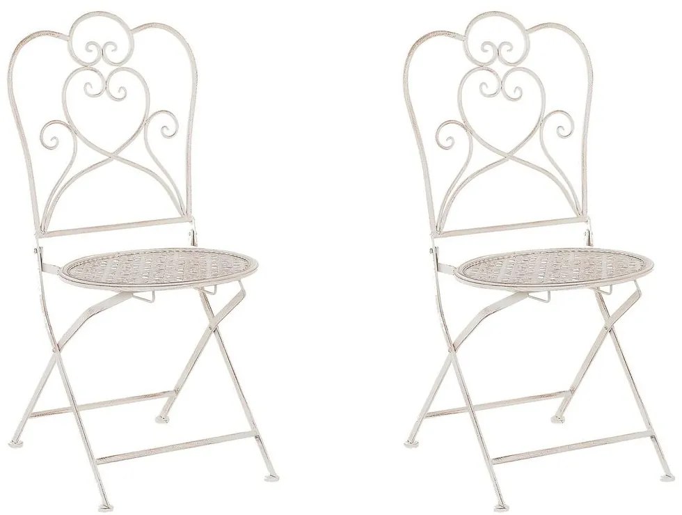 Set 2 buc. scaune de grădină TRAVISO (metal) (bej). 1019170