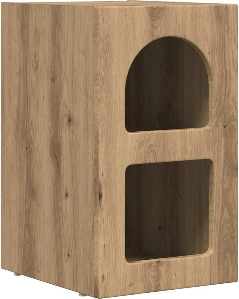 vidaXL Noptieră Stejar Artizanal 29,5 x 33,5 x 50 cm Lemn compozit