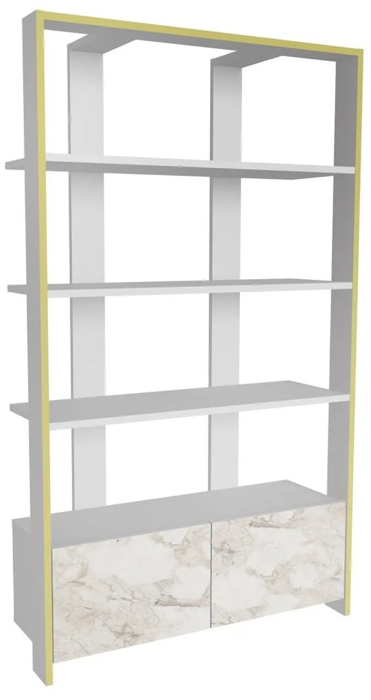 Raft Eleanoretta (Marmură albă + alb + Auriu). Promo -13%. 1106762