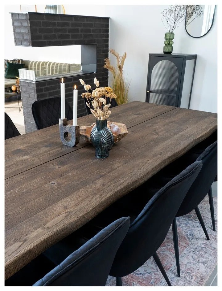 Vitrină neagră din metal 50x110 cm Adelaide – House Nordic