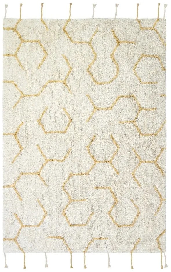 Covor de joacă pentru copii crem din bumbac 90x130 cm Pollination – Lorena Canals