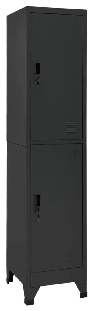 vidaXL Fișet, antracit, 38x45x180 cm, oțel