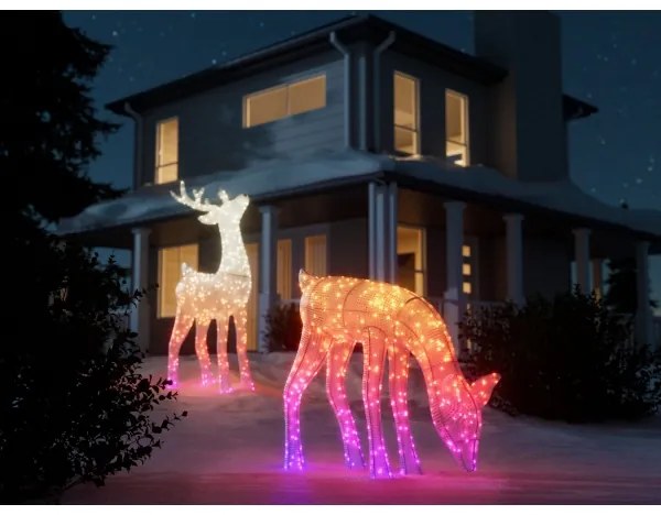 Ren LED RGBW dimabil de exterior Twinkly TW3RD140SPP-TEU 160xLED IP44 Wi-Fi