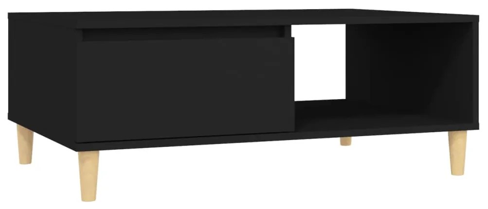 805996 vidaXL Masă de cafea, negru, 90x60x35 cm, lemn prelucrat