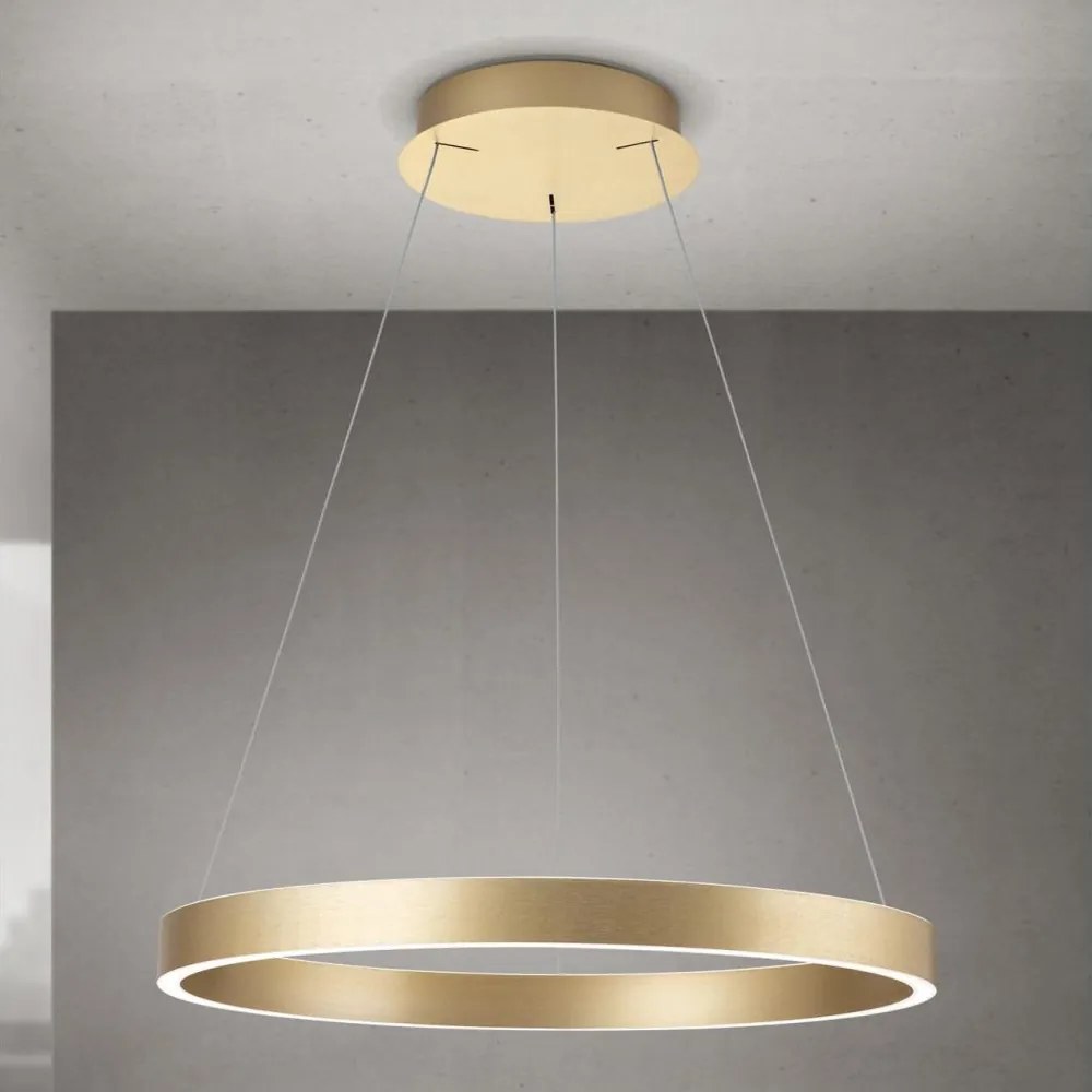 Orion - Lustru LED dimmabil suspendat pe cablu KOLK, LED/60W/230V, 2700/3000/4000K, diam. 60 cm, auriu