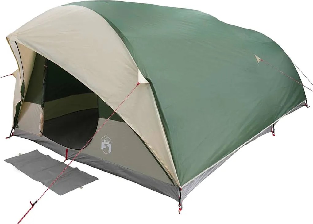 vidaXL Cort tunel cu acoperiș Verde 500 x 348 x 200 cm tafta