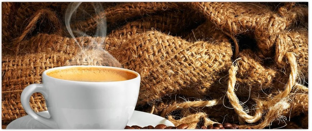 Tablou - O ceașcă de cafea (120x50 cm)