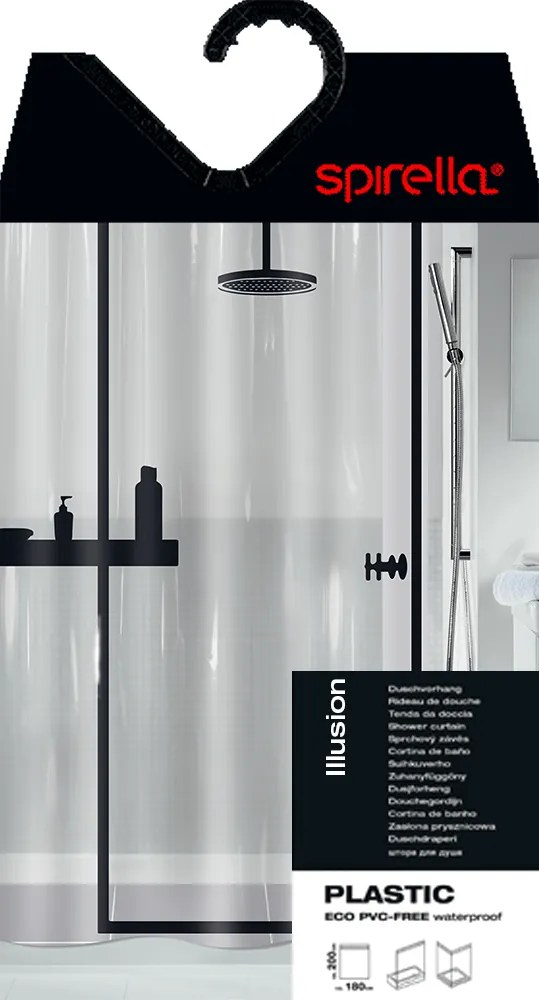 Perdea de duș 180x200 cm Illusion – Spirella