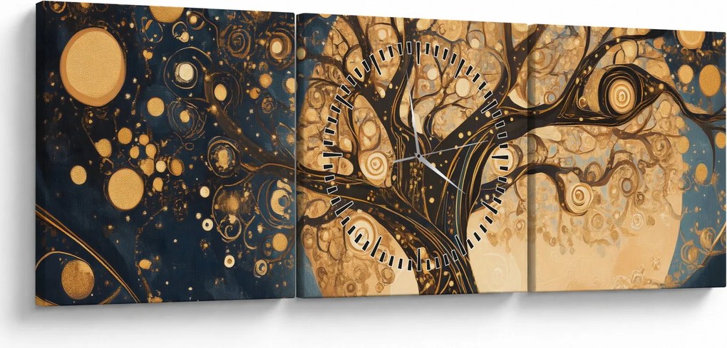 Tablou – Arbore suprarealist (cu ceas) (90x30 cm)