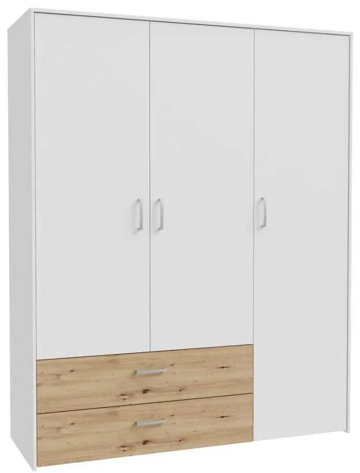 Dulap URO 152 x 190 cm, stejar artisan/alb