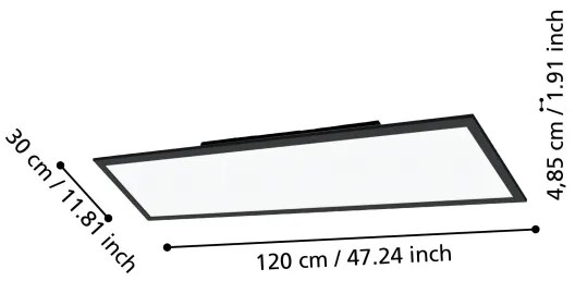 Plafonieră LED dimabilă Eglo 31726 SALOBRENA-Z LED/33,5W/230V negru