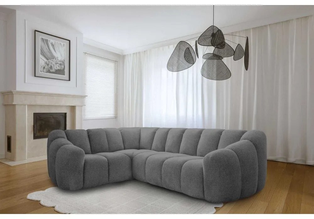 Colțar gri (cu colț pe partea stângă/în formă de ”L”) Shell – Miuform