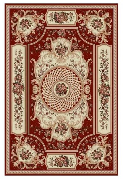 Covor Clasic Lotus 531 Grena Selectează mărime: 100 X 200