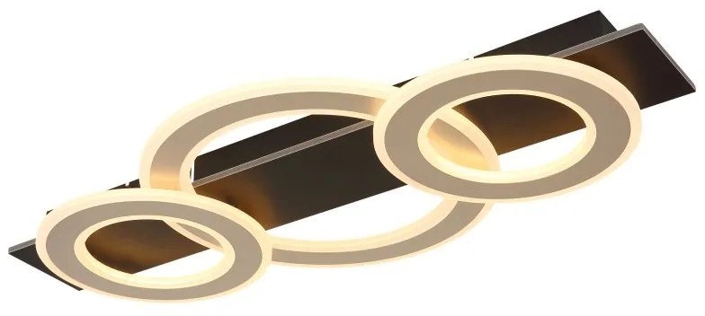 Plafoniera LED slim MDF maro JAYDEN