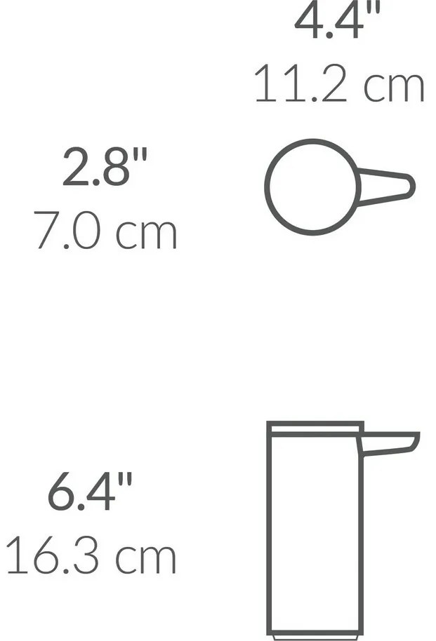 Simplehuman Dozator de săpun fără atingere 266 ml,oțel inoxidabil lucios