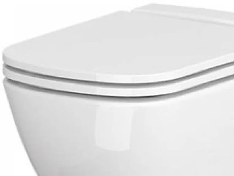 Capac WC Cersanit, Caspia, Soft-Close si Easy Off