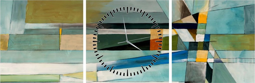 Tablou - Abstract (cu ceas) (90x30 cm)