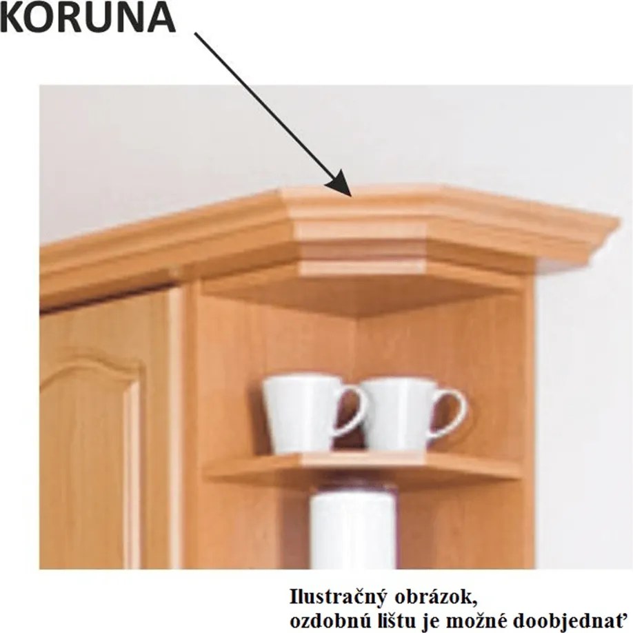 Dulap de sus, arin, de dreapta, LORA MDF NEW KLASIK W60/61