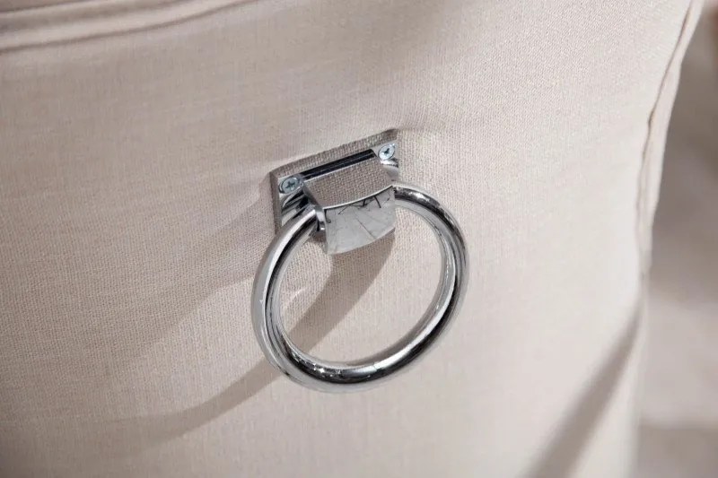 Set 2 scaune stil baroc Castle Leinen bej