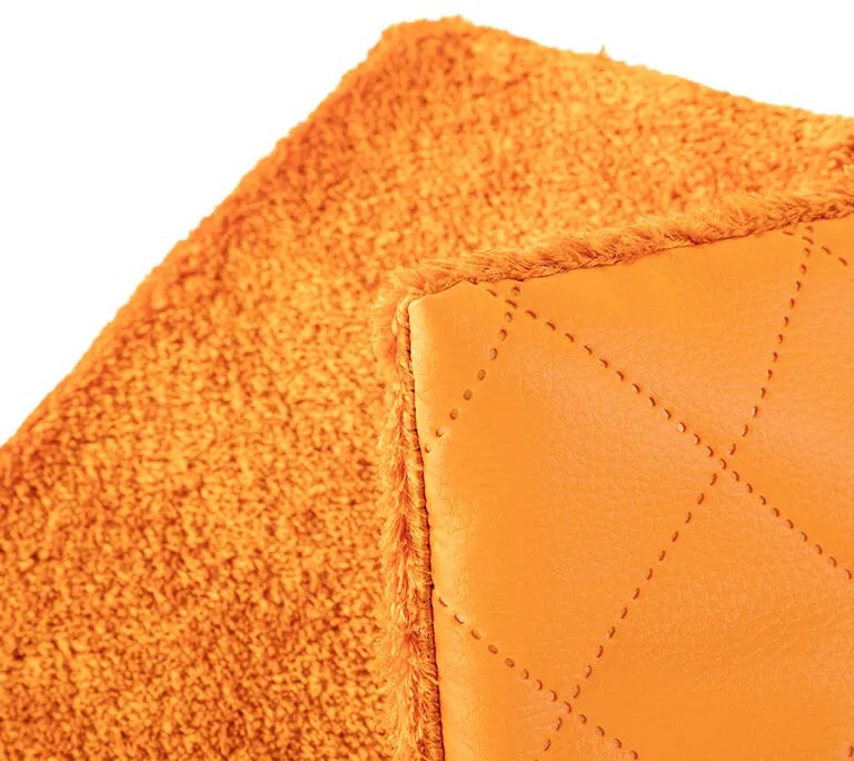 Pernă de şezut termo cu blăniţă ESKYMO portocalie 1 buc