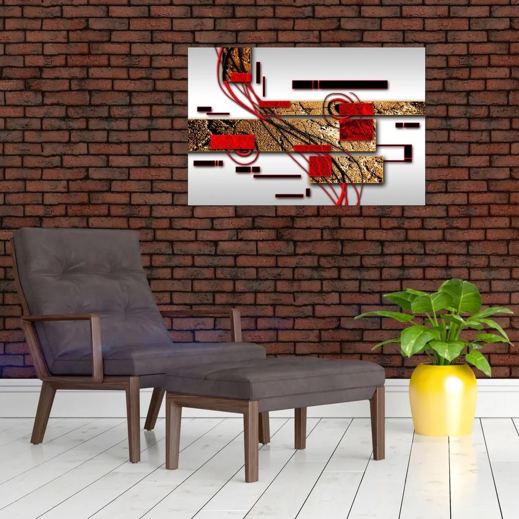 Tablou cu abstracție (90x60 cm)