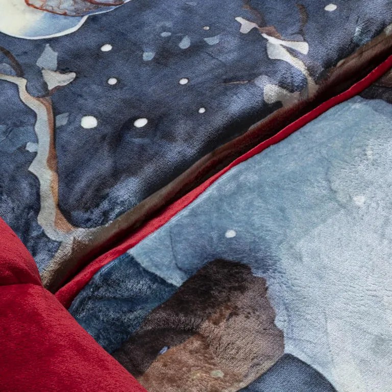 Lenjerie de pat din micropluş OM DE ZĂPADĂ