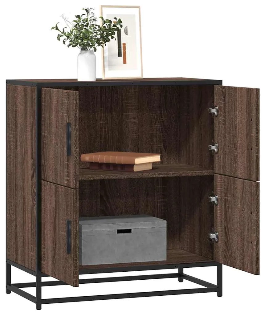 vidaXL Bufetă Stejar maro 68x35x76 cm Lemn prelucrat