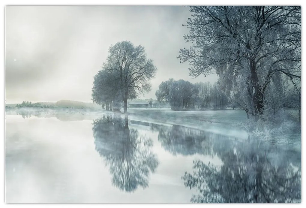 Tablou cu natura iarna (90x60 cm)