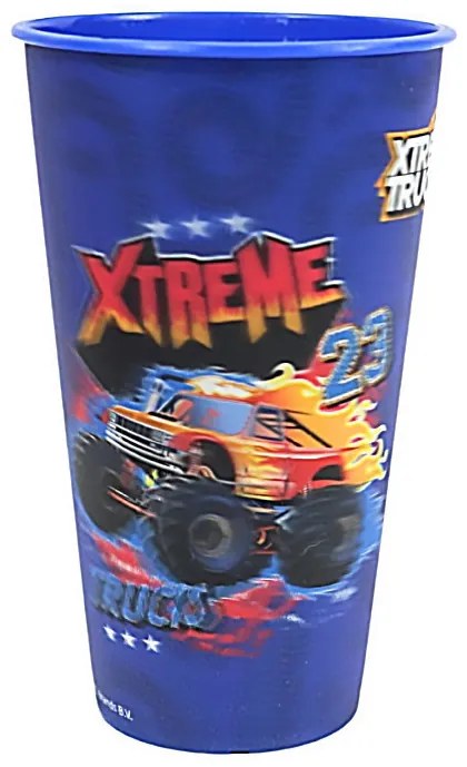 Vehicul Xtreme Pahar din plastic cu efect 3D 480 ml