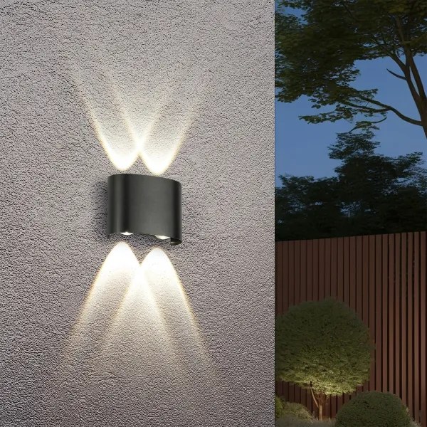 Brilagi - Aplica de exterior FLAREBOX LED/4W/230V neagră IP65