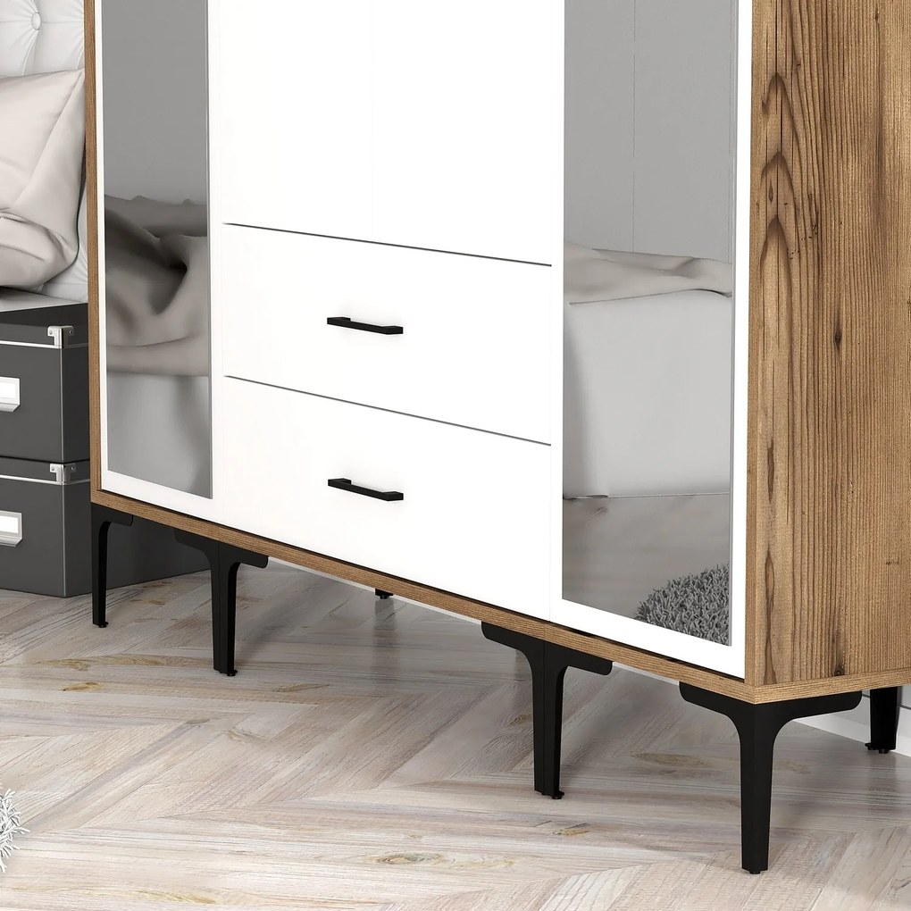 Dulap de haine Kiara RTR (Nuc + Alb). 1088537