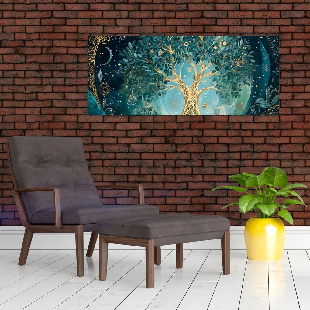 Tablou – Arborele vieții în univers (120x50 cm)