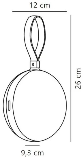 Nordlux - Lampă portabilă LED reglabilă BRING TO-GO LED/1W/3,7V IP54
