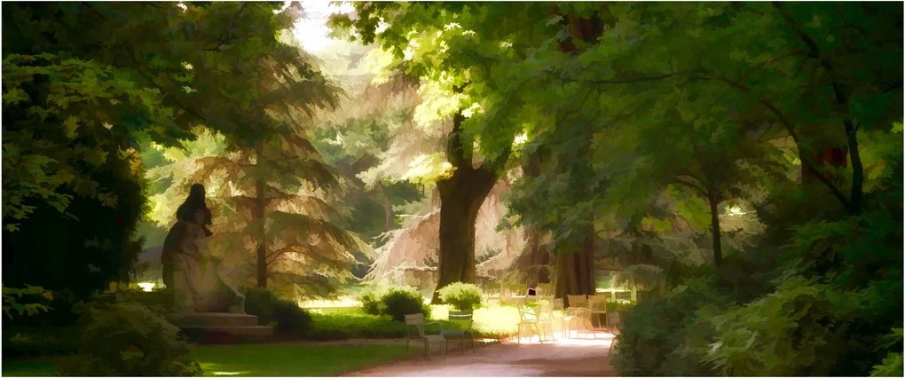 Tablou cu parc (120x50 cm)