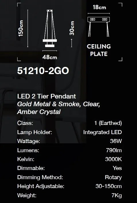 Lustra LED cristal design lux elegant Belle 2