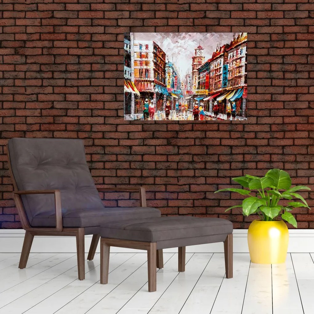 Tablou - Hong Kong, pictură în ulei (70x50 cm)