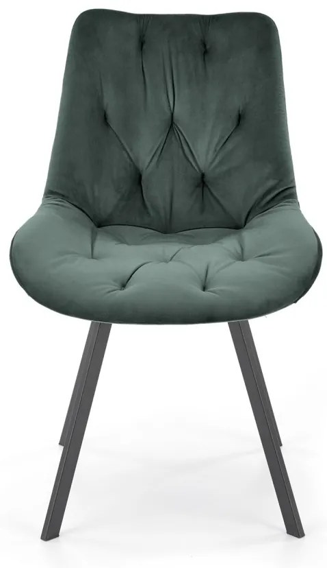 Scaun catifea K519 velvet verde