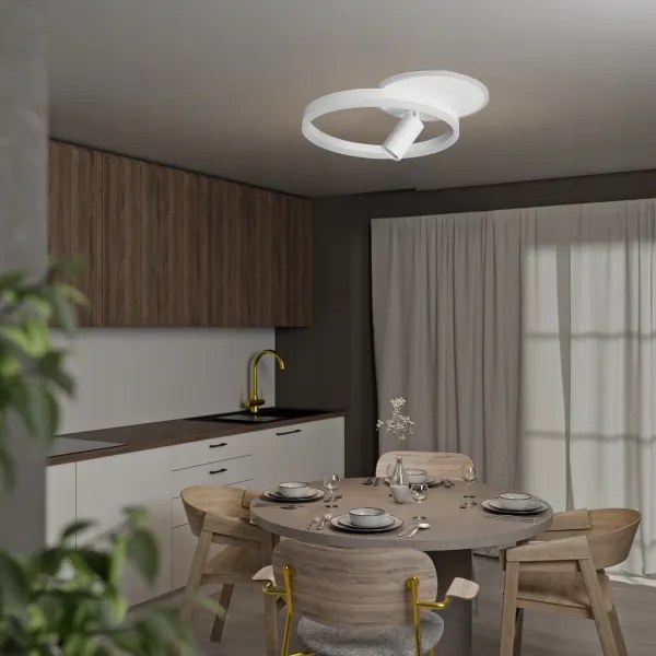 Plafonieră LED/38W/230V + 1xGU10/30W, alb