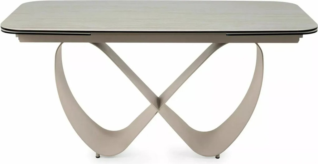 Masa extensibilă Infinity Ceramic bej mat/cașmir L160-240xl95 cm