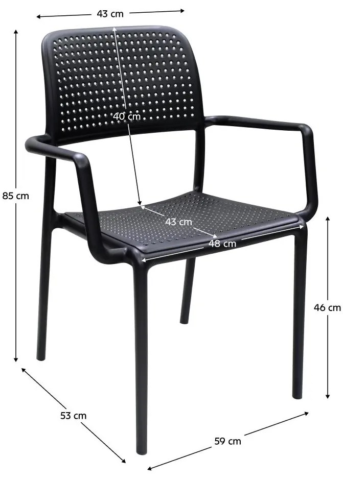 Scaun sufragerie Disco (negru) . 1116296