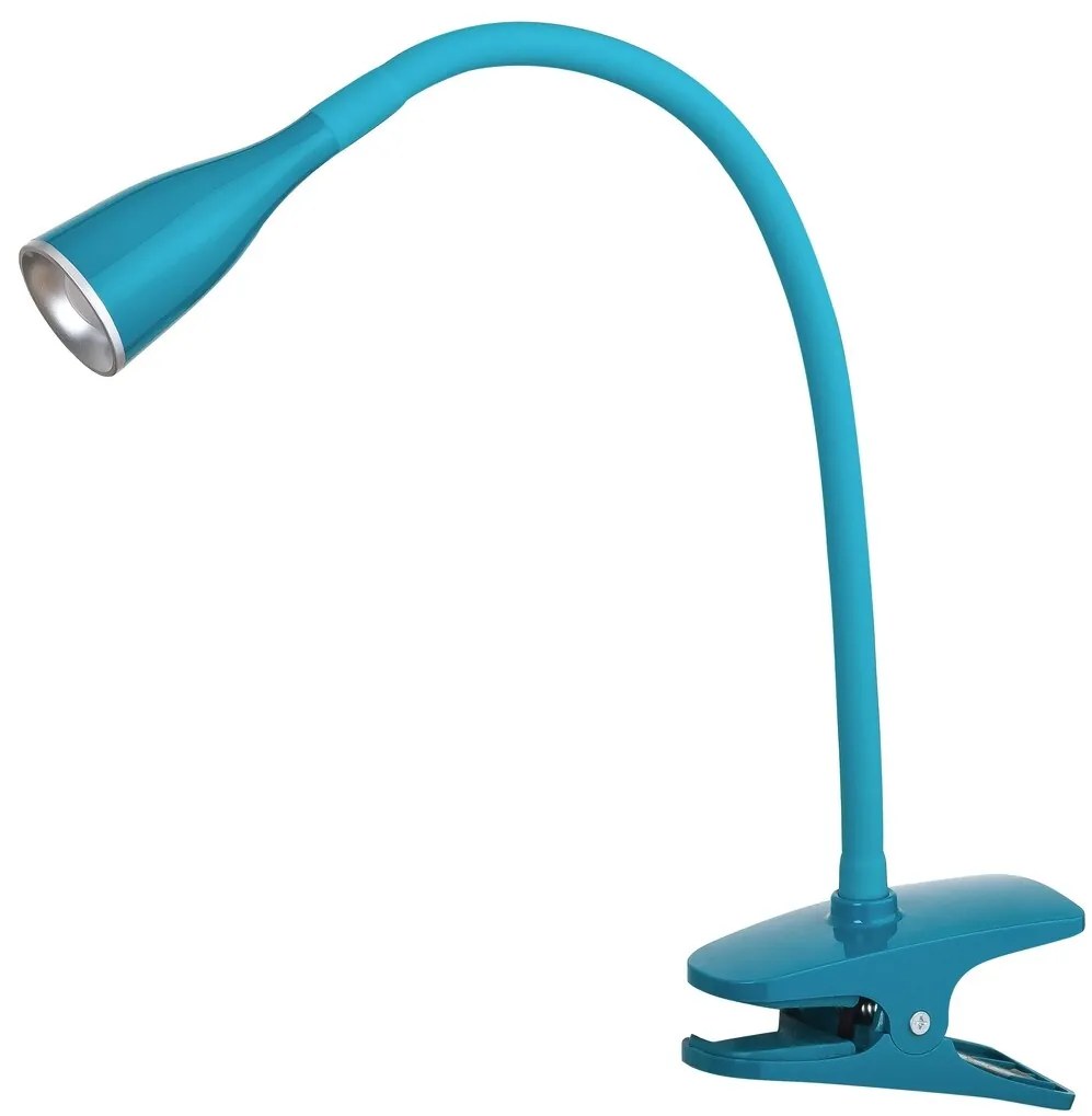 Veioza/Lampa LED cu clips/clema de birou Jeff albastra