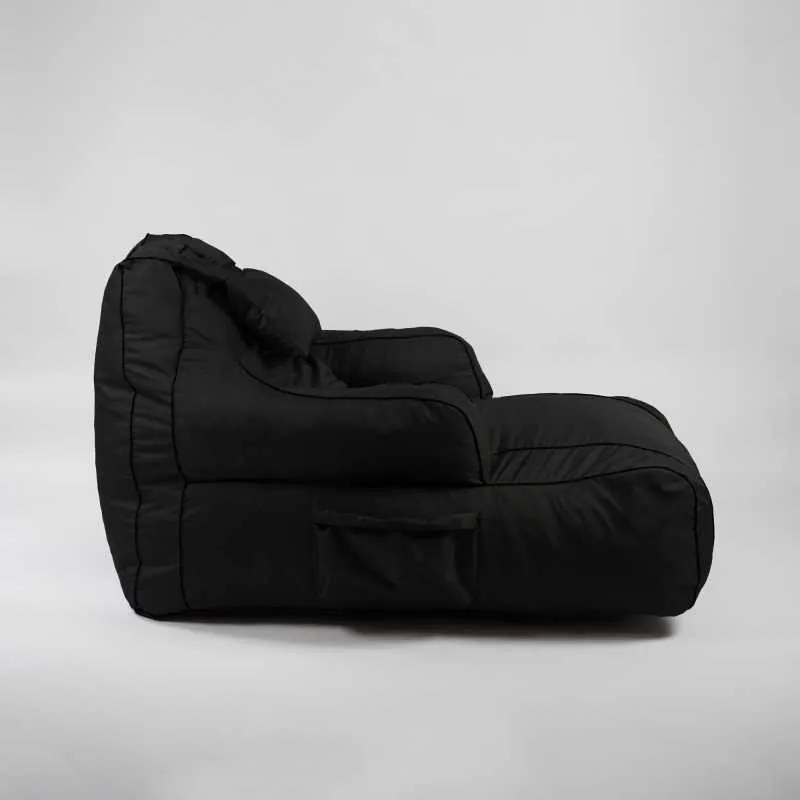 Fotoliu Player Pufrelax, Material Impermeabil - Negru