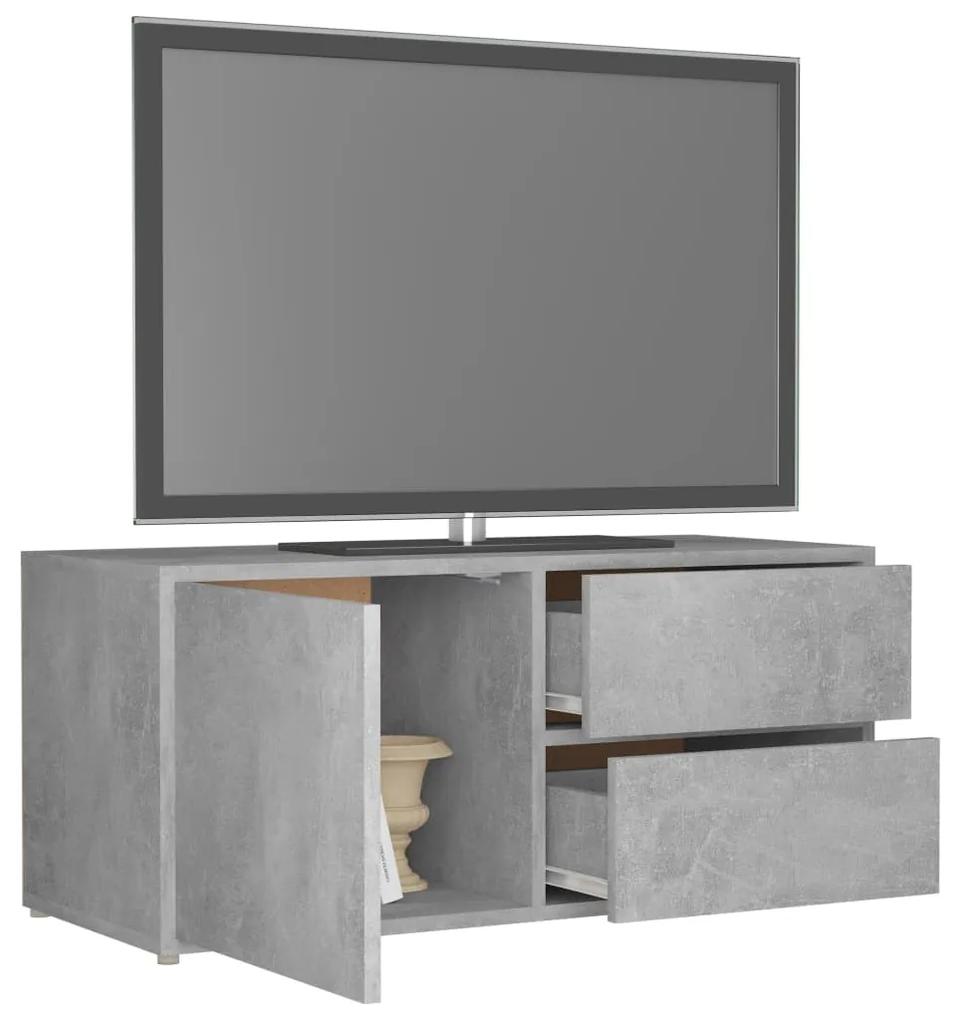 Comoda TV, gri beton, 80 x 34 x 36 cm, PAL 1, Gri beton
