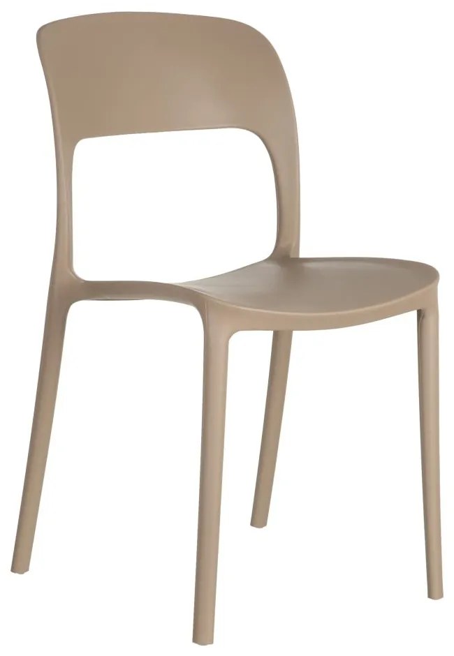 SCAUN  BEJ POLIPROPILENA 43 X 43 X 83,20 CM