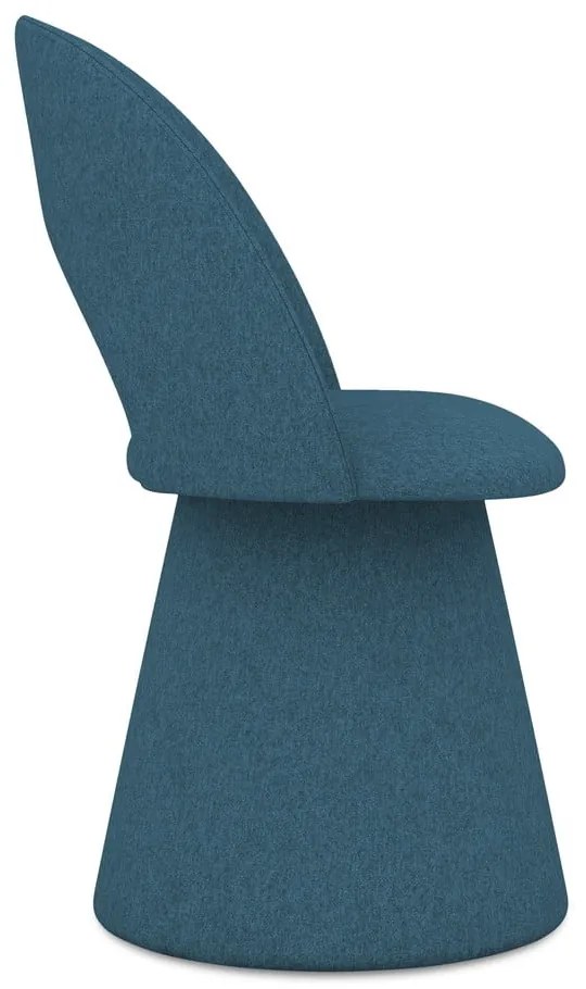 Scaun de sufragerie albastru tapițat Kalo – Makamii
